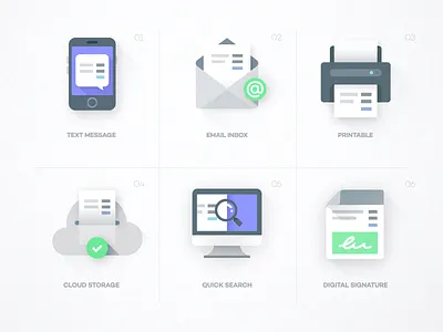 PayJunction - Mini Illustrations app branding design icon illustration phone printer ui vector