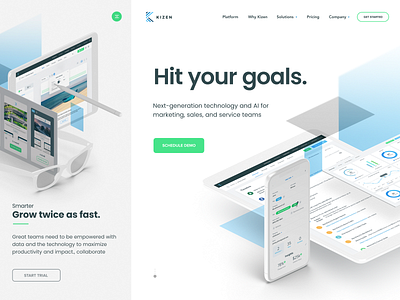 Kizen - Landing page