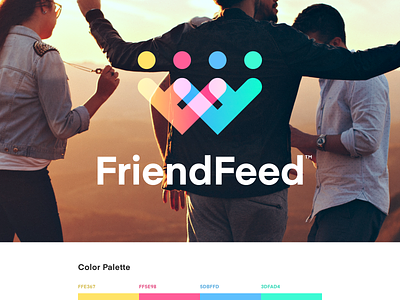FriendFeed - Logo app branding icon identity illustration iphone logo mark sketch website