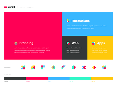 Unfold - Branding Exploration branding design icon identity illustration logo ui unfold web site
