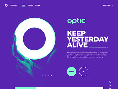 optic - landing page