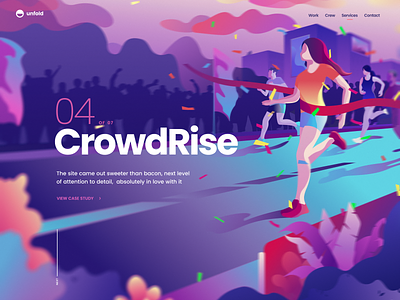 CrowdRise - Case Study case crowdrise gofundme landing page runner speed web website