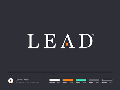 Lead.com branding compass design icon identity ios lead logo logotype navigation