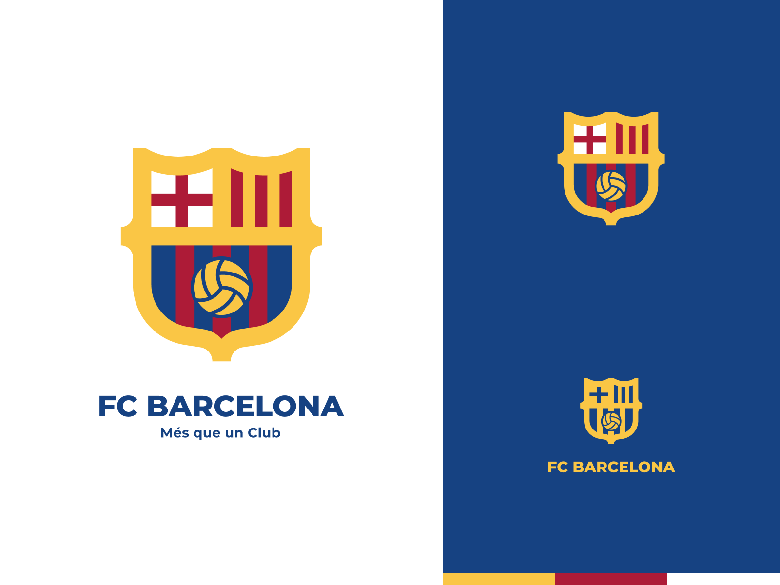 FCB - Logo badge barca barcelona club logo football football club icon identity theft messi soccer