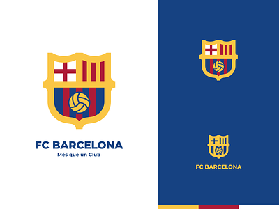 FCB - Logo badge barca barcelona club logo football football club icon identity theft messi soccer