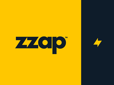 zzap app bolt brand branding identity illustration logo mark vector zap