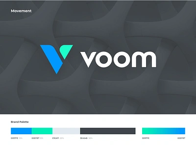 Voom app branding design icon identity illustration logo mark typography