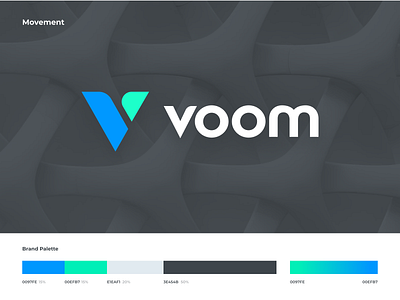 Voom app branding design icon identity illustration logo mark typography