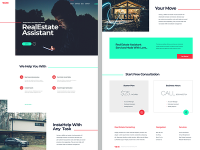 rem.com branding design identity landing page web site website