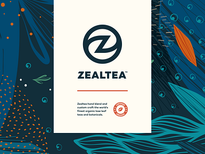 ZealTea - Branding branding design drawing icon identity illustration logo sketch typography vector