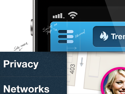 side menu button on swipe app button ios iphone menu nav navigation state swipe