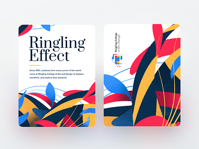 Ringling Effect branding card florida identity illustration logo print ringling sarasota school typeography