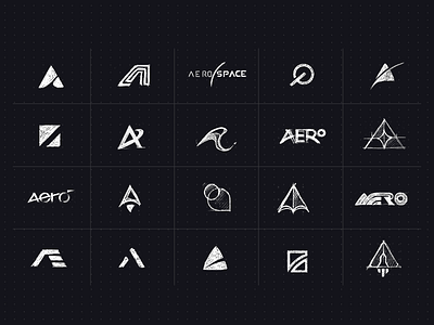 aero app branding design icon identity illustration logo mark sketch