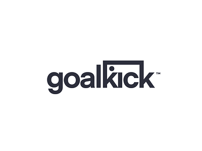 goalkick logo branding design icon identity logo mark typography