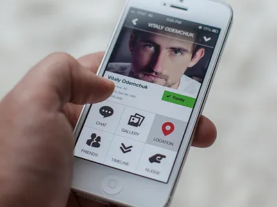 close profile 5 app apple button chat close contact family feed friends gallery icon ios ipad iphone map nav network nudge photo pin profile social timeline