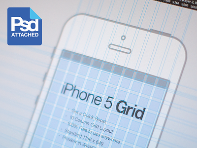 iPhone 5 Grid 5 cheat design download free freebie grid ios iphone minimal psd simple system template wire wireframe