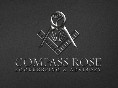 Compass Rose Bookkeeping & Advisory Logo branding design graphic design illustration logo vector