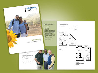 HallMar Village Living Option Brochure branding design