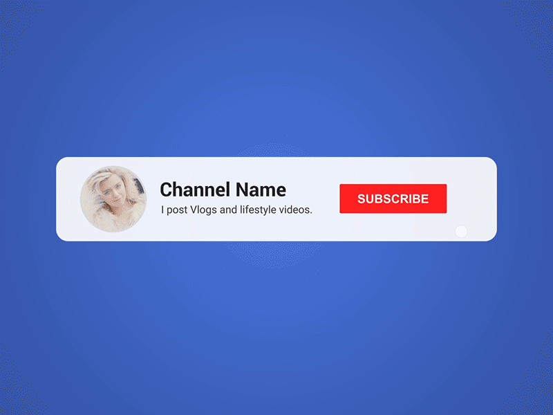 Youtube Intro Subscribe Button designs, themes, templates and downloadable  graphic elements on Dribbble