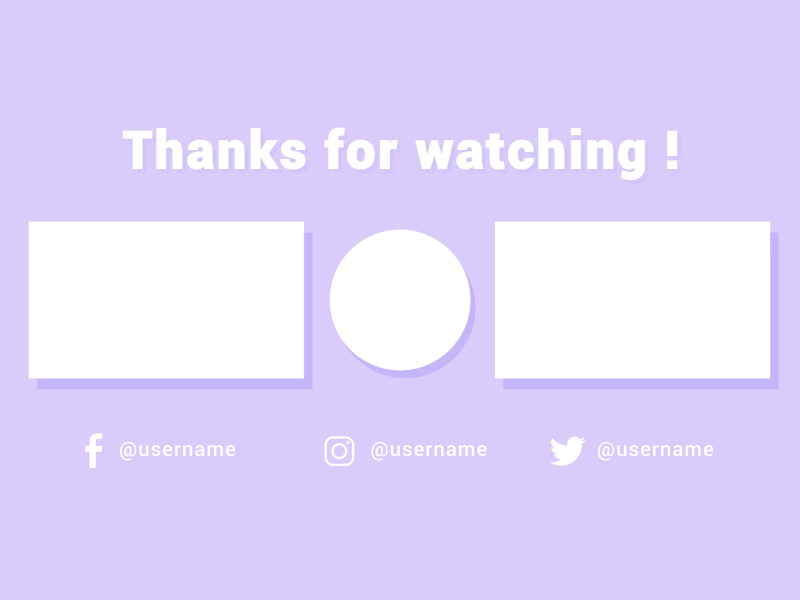 Youtube Outro Template Designs Themes Templates And Downloadable Graphic Elements On Dribbble You can promote your instagram page by using this outro template. youtube outro template designs themes
