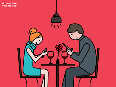 Love Today date graphic illustration love mobiles restaurant vector