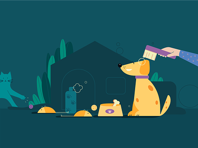 Pets Category for Swiggy Stores brand and identity care categories cats convenience store design dogs fun time graphic hero banner illustration pets playful ui ui ux design uidesign vector