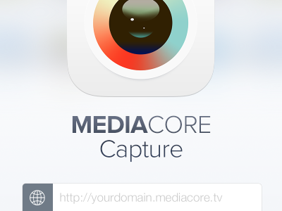 New MediaCore Capture Login capture icon ios7 login video