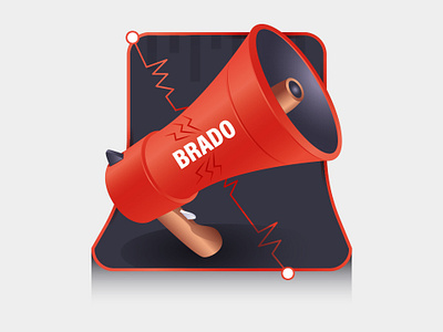 Megaphone icon illustration vector