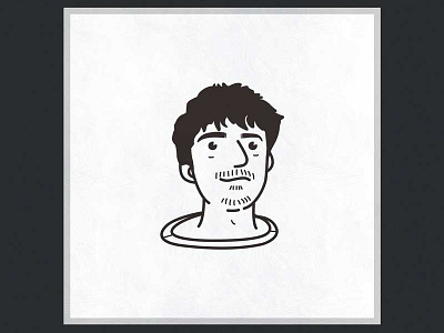 Self portrait character face illustration print selfie