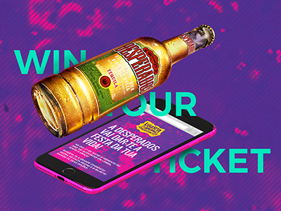 Desperados / Play and win your ticket design ui ux web design