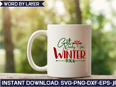 Get Ready For Winter design graphic design illustration typography vector