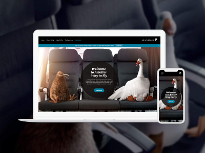 Air New Zealand ui ux website