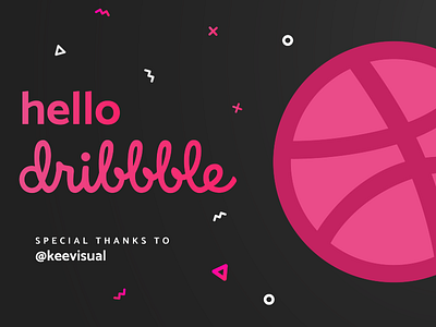 Hello Dribbble! debut dribbble first hello keevisual shot