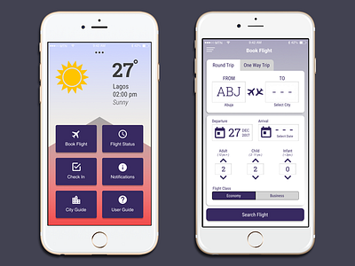 Airline Mobile App flight booking made by figma mobile app design user interface design