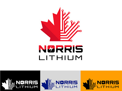 norris lithium logo branding design energy future futuristic graphic design lightning lithium logo logo design modern norris norris lithium pcb