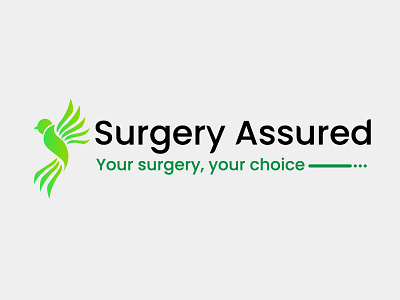 Surgery Assured logo abstrack branding clean design graphic design health hospital logo logo design modern surgery wellness