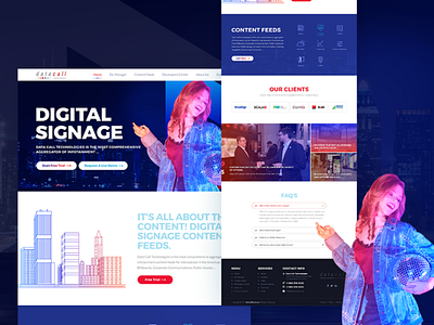 Digital Signage Related Website Design By NEXstair