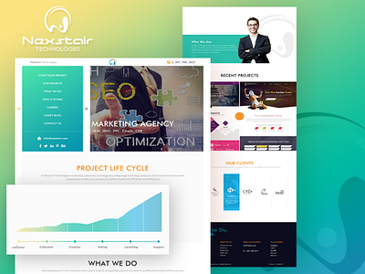 Creative Digital Marketing Company Website Theme Design