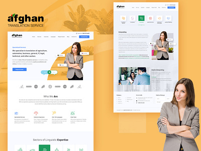 Translation Agency Website Template Design By NEXstair fixwordpress graphic design logo website design