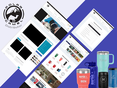 Polar Camel Drink Ware Cup E-commerce Website Theme By NEXstair