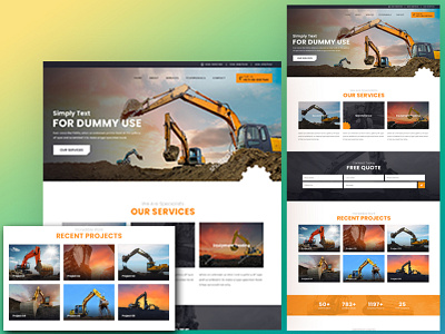 Construction Company Business Website Design