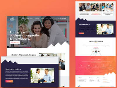 Consulting Business Website Template Design from Nexstair branding consulting website design design fixwordpress illustration logo ui ux web developer woocommercewebsite