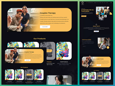 Mental Health Therapist Website Template Design 
By Nexstair