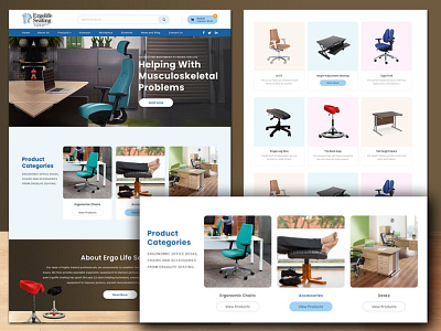 Office Furniture & Chairs Ecommerce Website Design By Nexstair