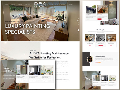 Luxury House Painting Company Websites Theme Design By Nexstair design fixwordpress painting company websites ui ux web developer website design websites theme design