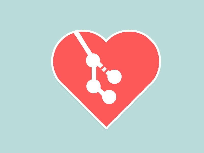 Git Love Sticker git sticker contest dev