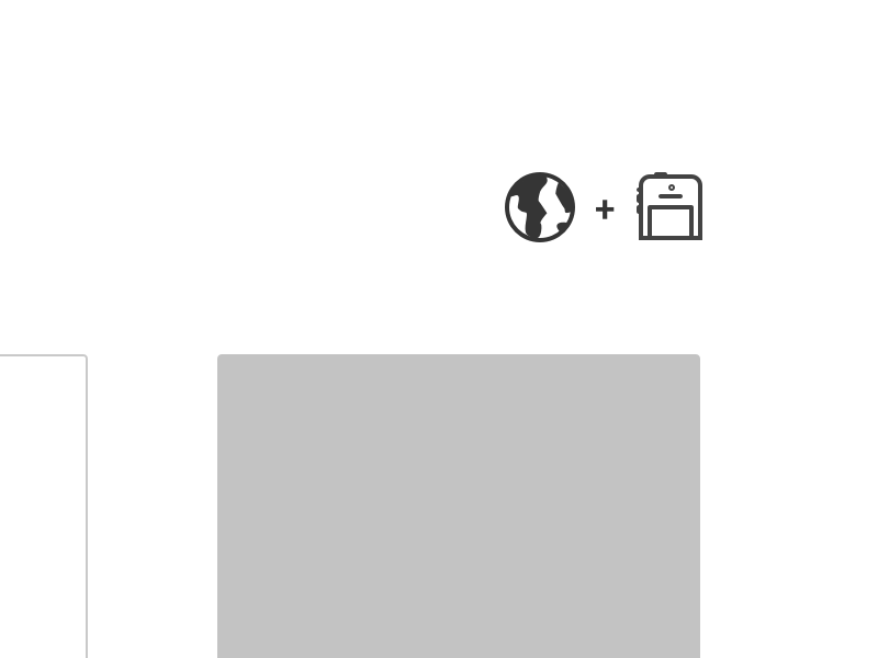 Globe + iPhone Glyphs glyph web minimal portfolio