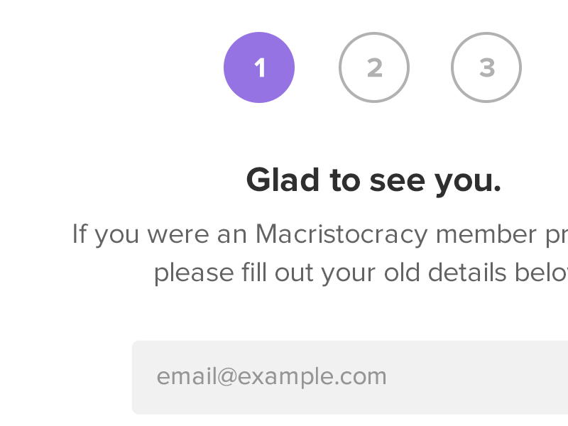 Form Steps form web minimal flat macristocracy
