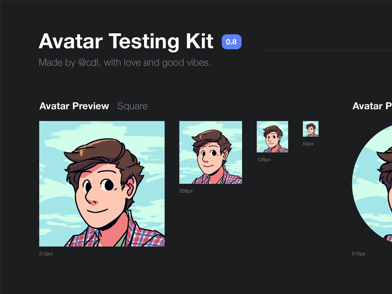 Avatar Testing Kit profile kit psd testing test avatar