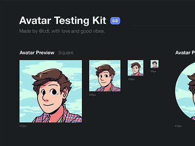 Avatar Testing Kit avatar kit profile psd test testing